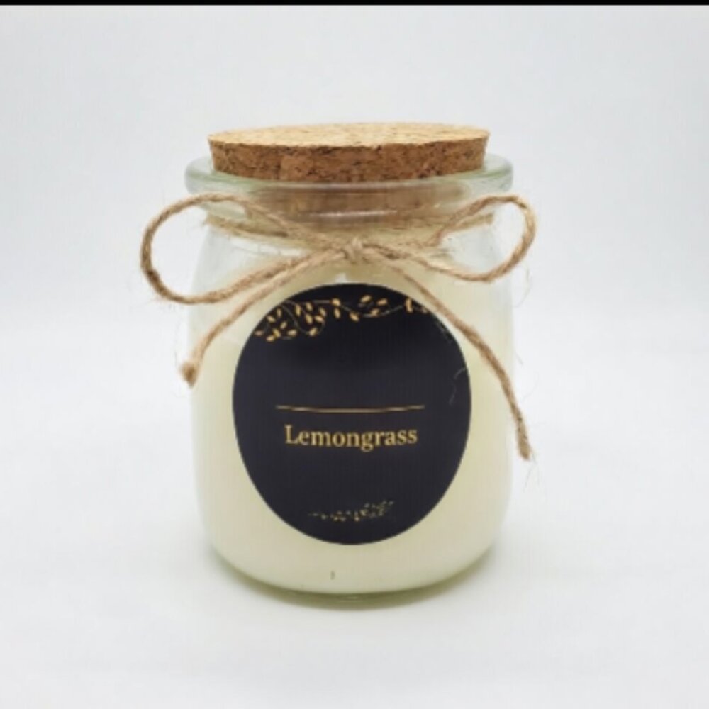Lemongrass Luxury Candle | Fresh Citrus Scent | Hand-Poured 7oz